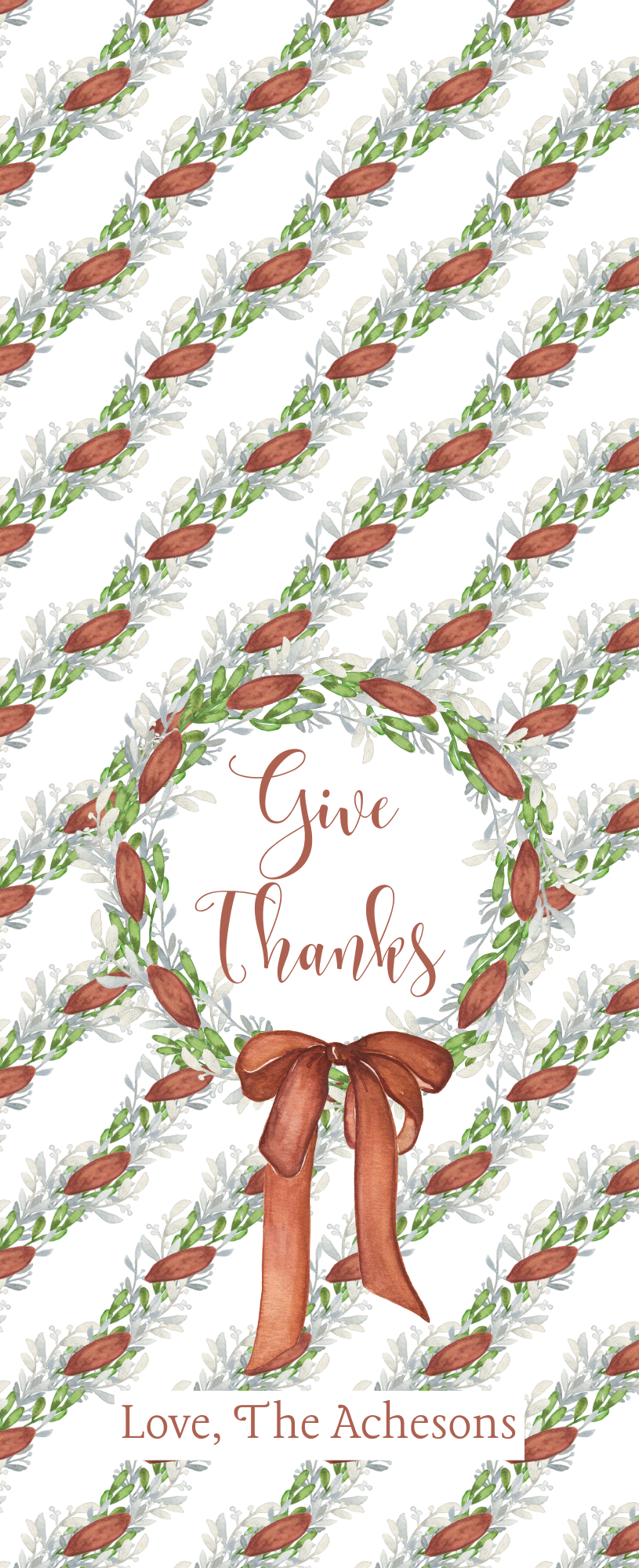 Give Thanks Custom Wine Gift Tags