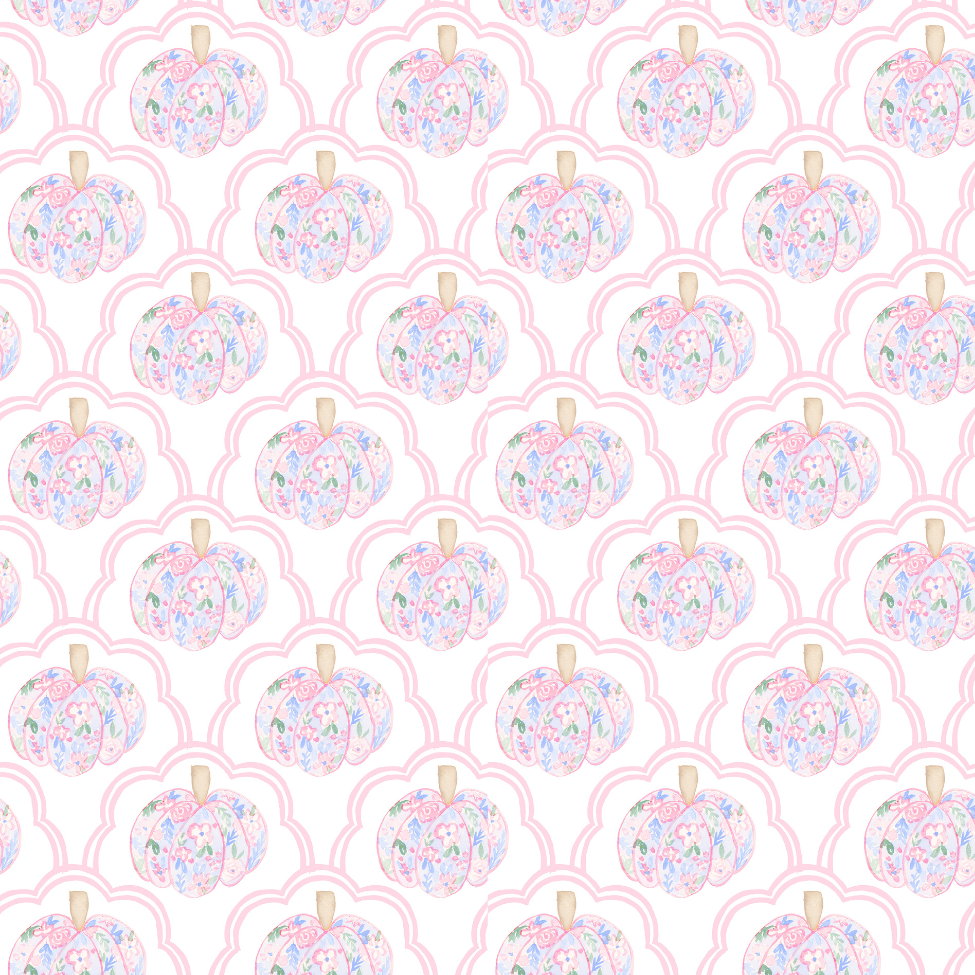 Pink Pumpkin Square Gift Tags (set of 25)