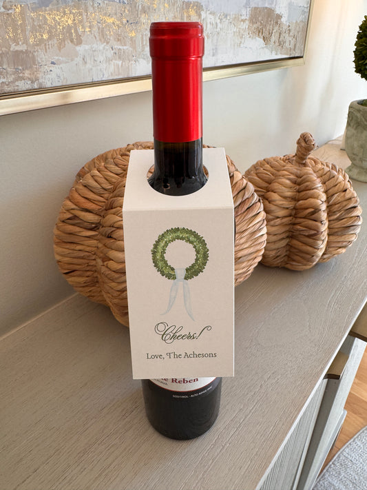 Cheers Custom Wine Gift Tags