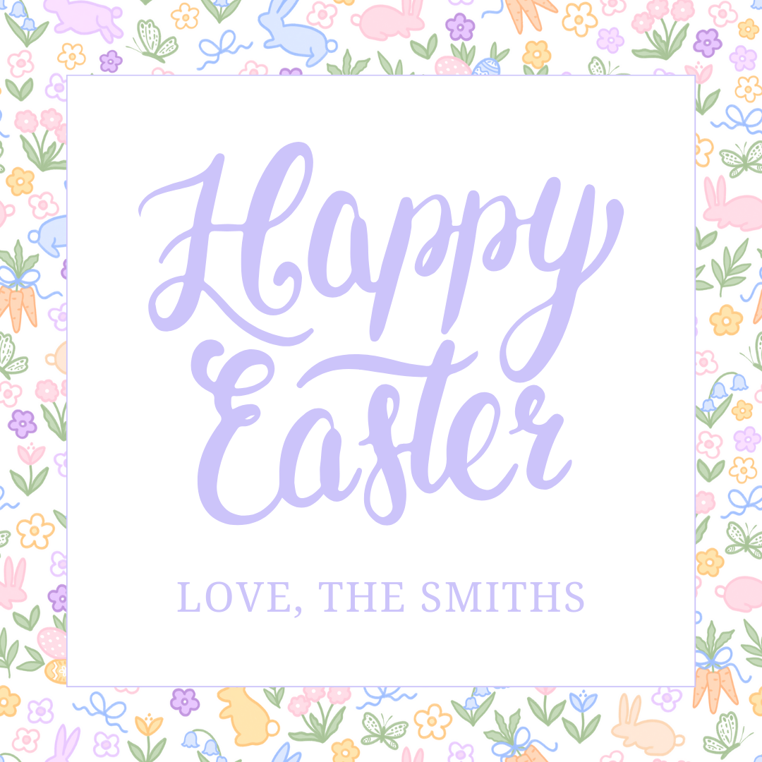 Vibrant Colorful Easter Gift Tags (set of 25)