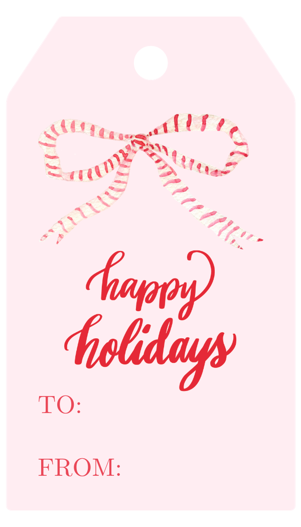 Happy Holidays! Gift Tags 3x2"
