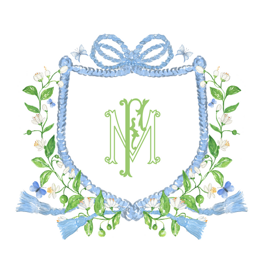 Butterfly Bow Spring Custom Crest