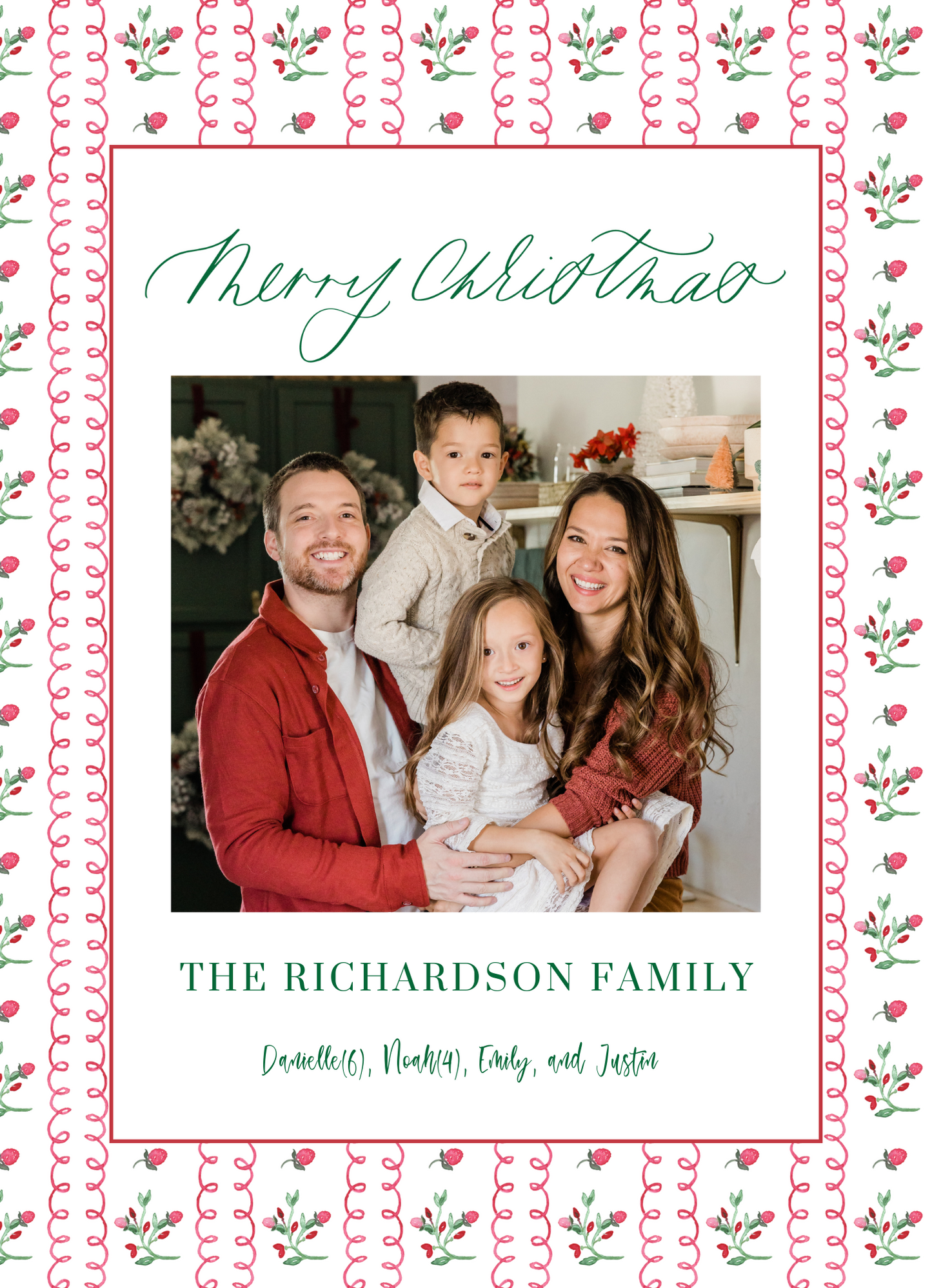 Red Berries Holiday Card