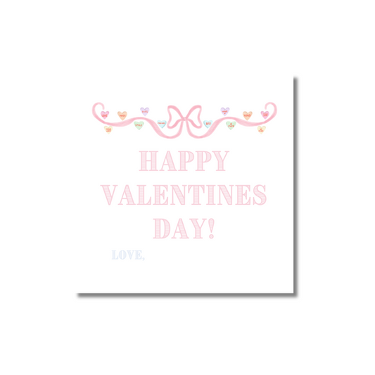 Valentines Square 3x3 Gift Tags (set of 25)