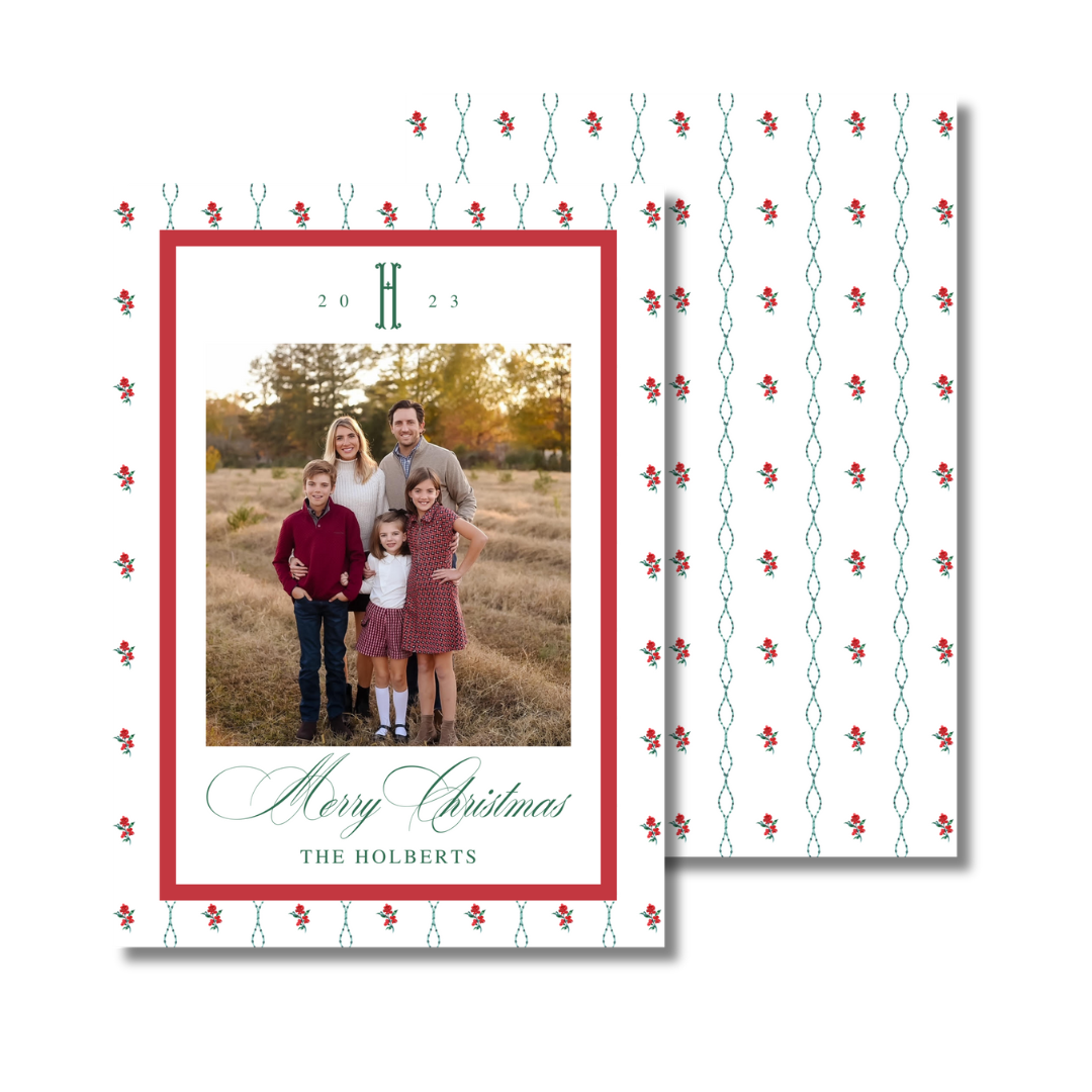 Red Grandmillenial Holiday Card