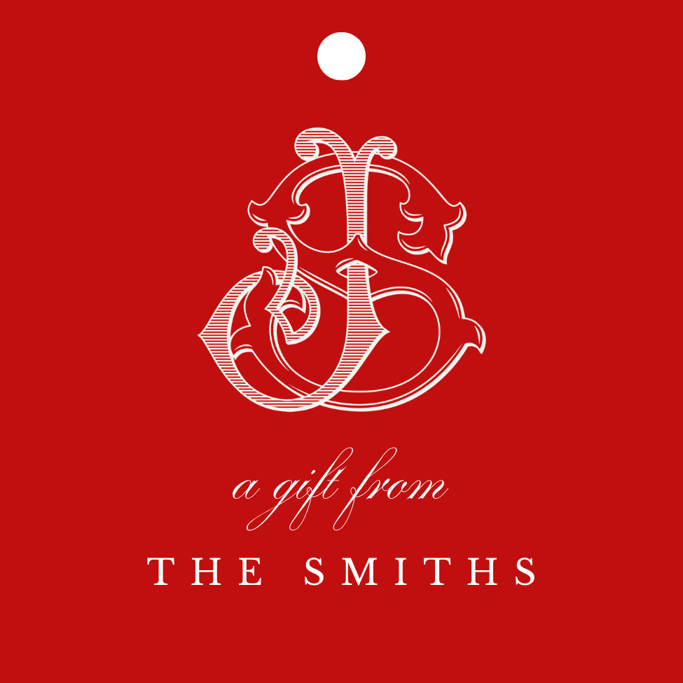 Custom Initial Holiday Gift Tags