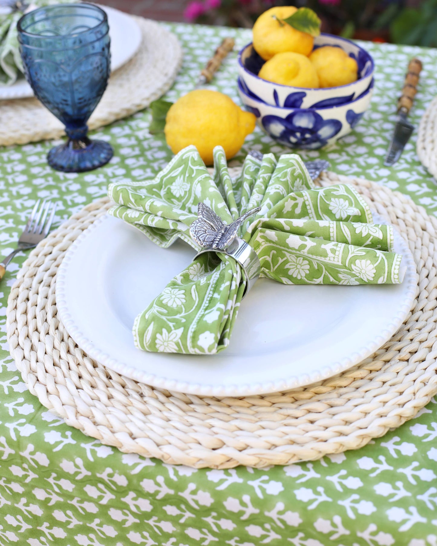 Napkin Charlotte Green, Set of 4