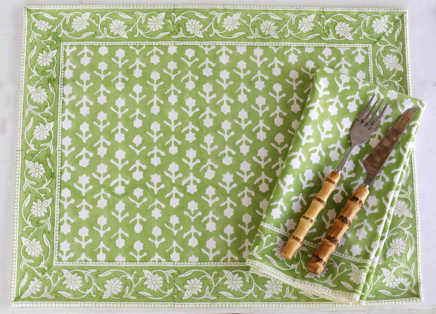 Napkin Charlotte Green, Set of 4