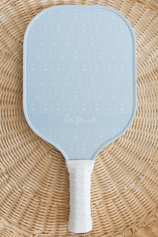 The beautiful beginner pickleball paddle - blue blockprint