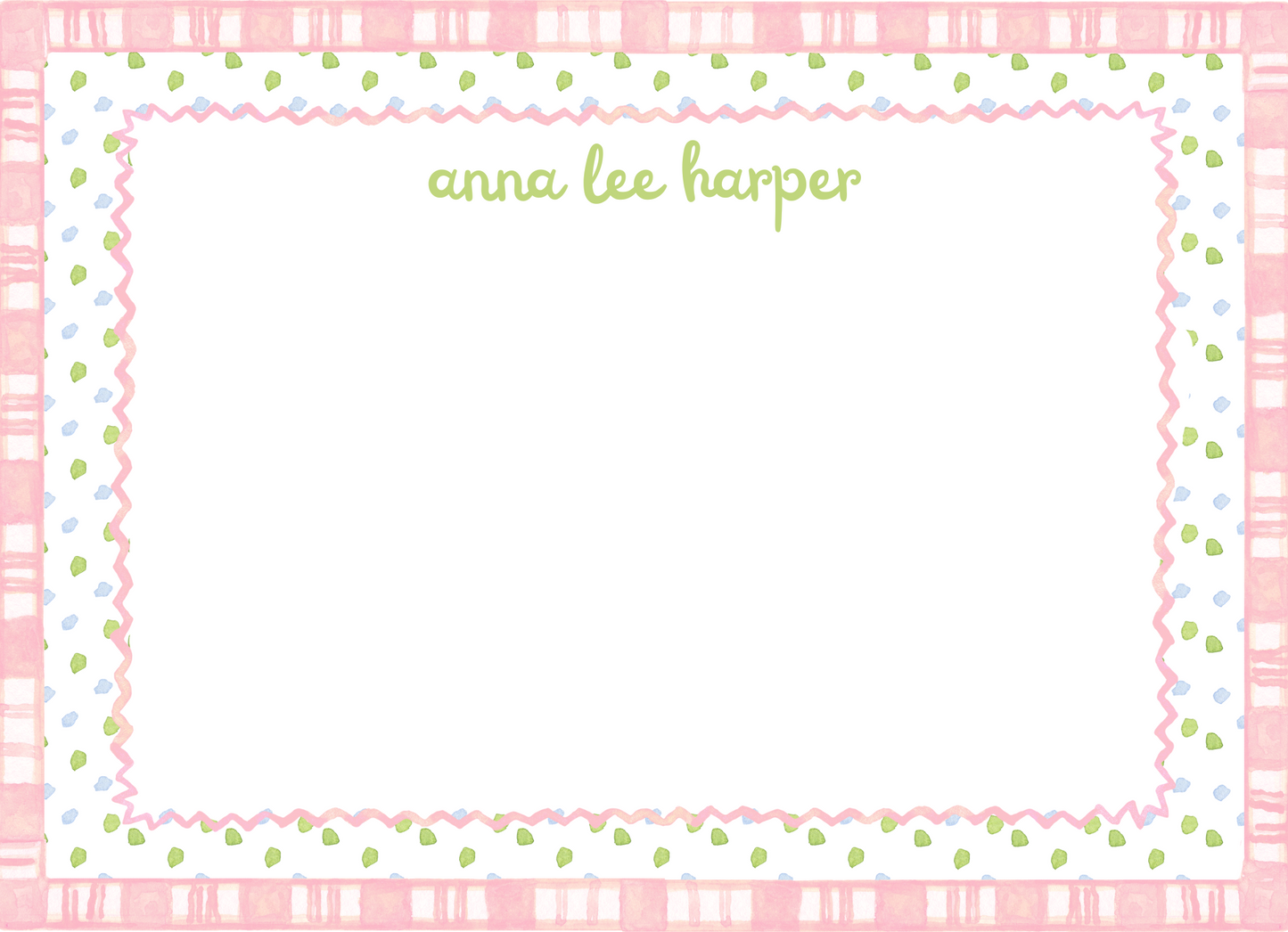 Girls Customized Stationery (Set of 25)