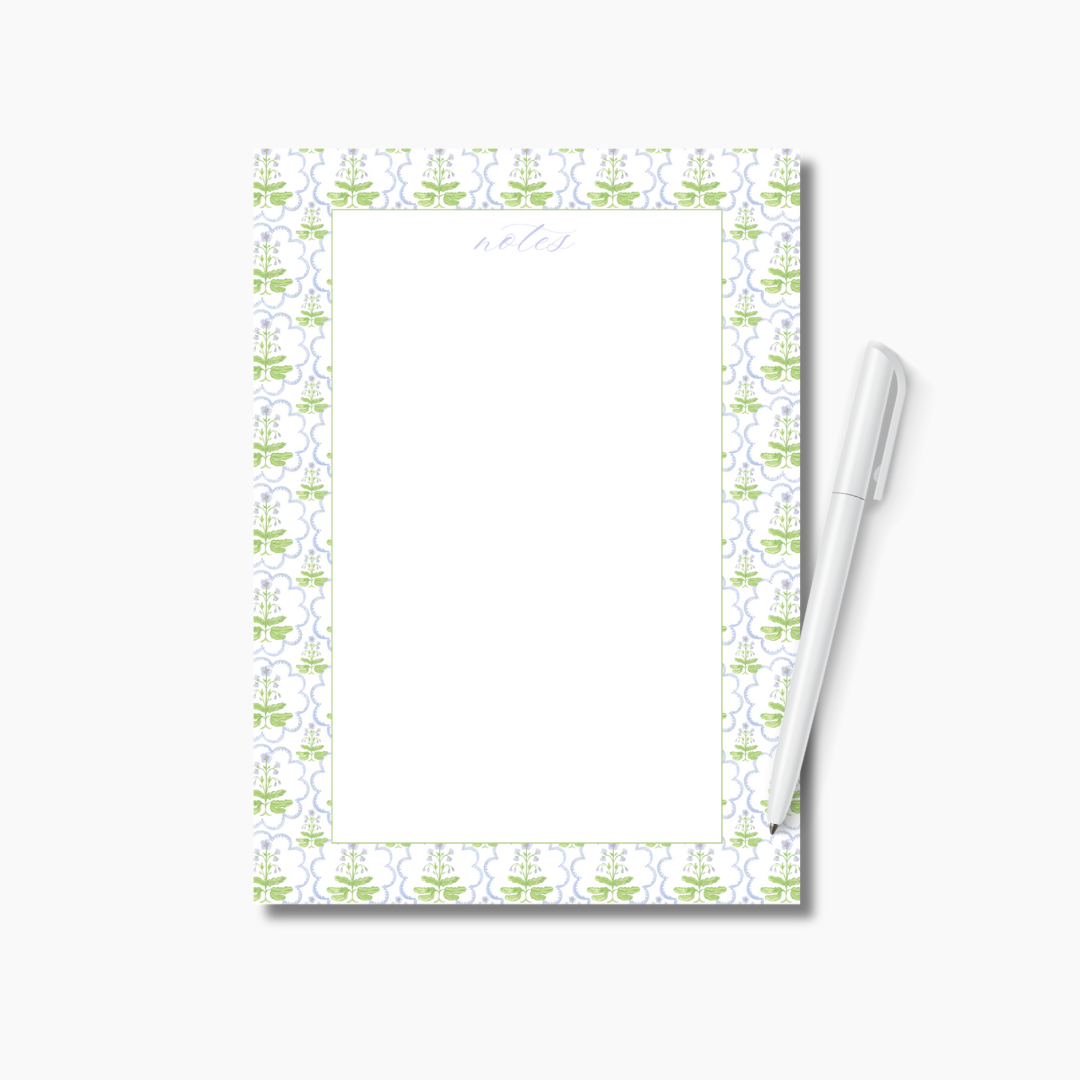 Purple Trellis Holiday Notepad