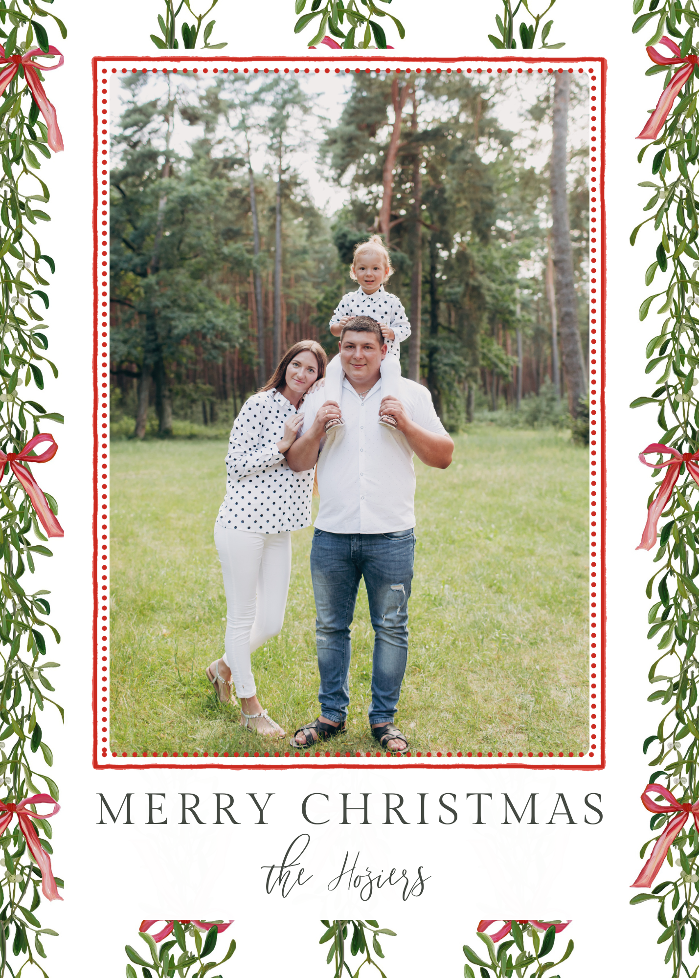 Christmas Bow Card