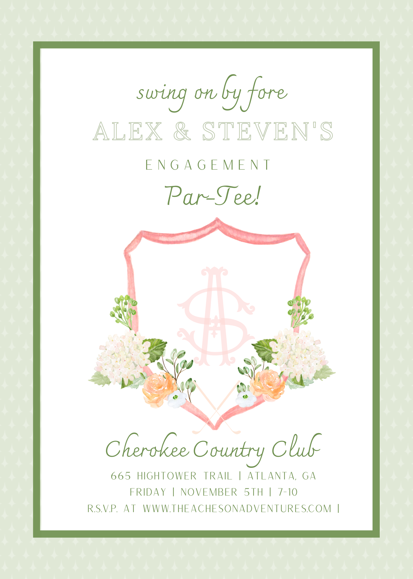 Golf Themed Invitation