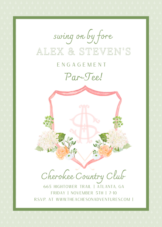 Golf Themed Invitation