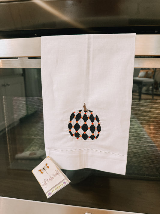 Printed Pumpkin Guest Towel