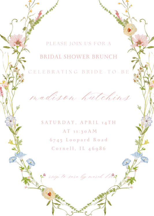 Wild Garden Invitation