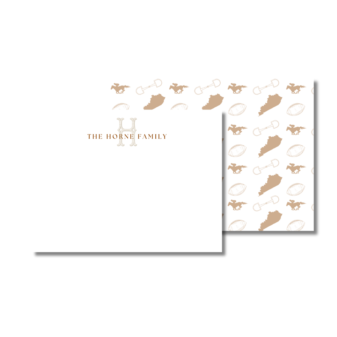 Kentucky Racing Customized Stationery Set of 25 (4x6)