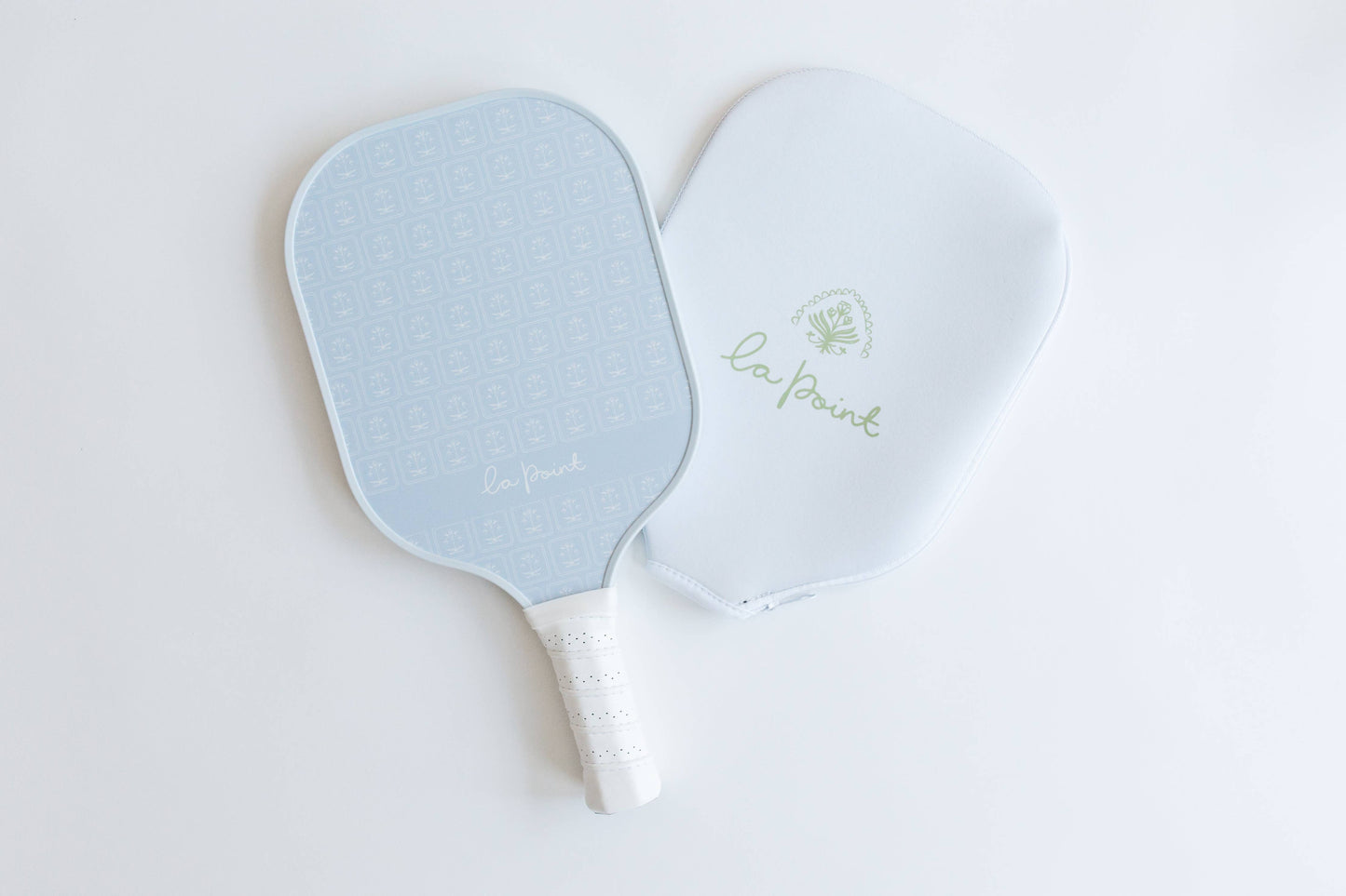 The beautiful beginner pickleball paddle - blue blockprint