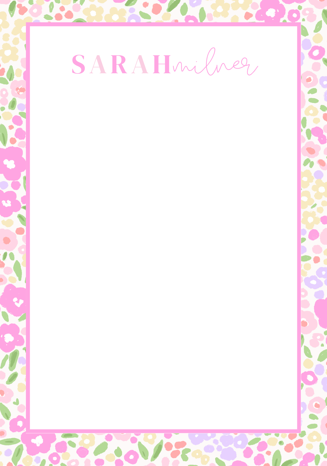 Wild Poppy CUSTOM Notepad