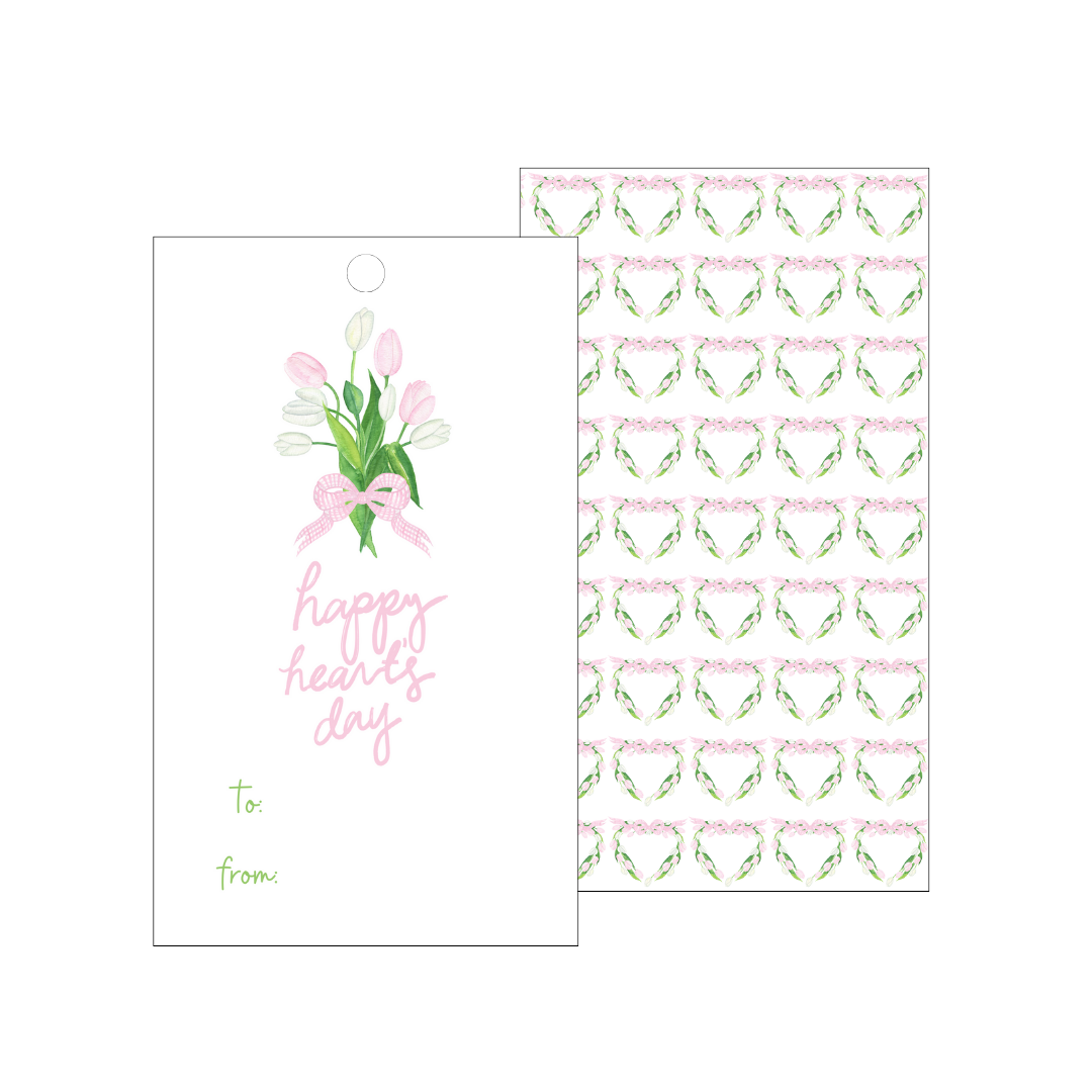 Valentines Day Blooms Gift Tags (set of 25)