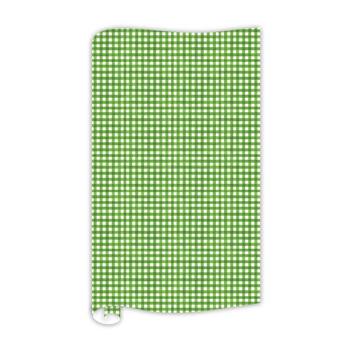 Green Gingham Wrapping Paper