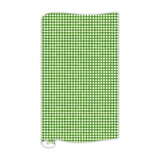 Green Gingham Wrapping Paper