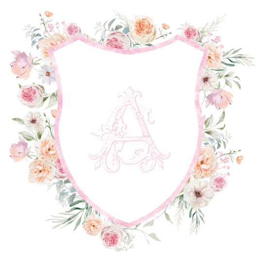 Peony Wonder Custom Wedding Crest