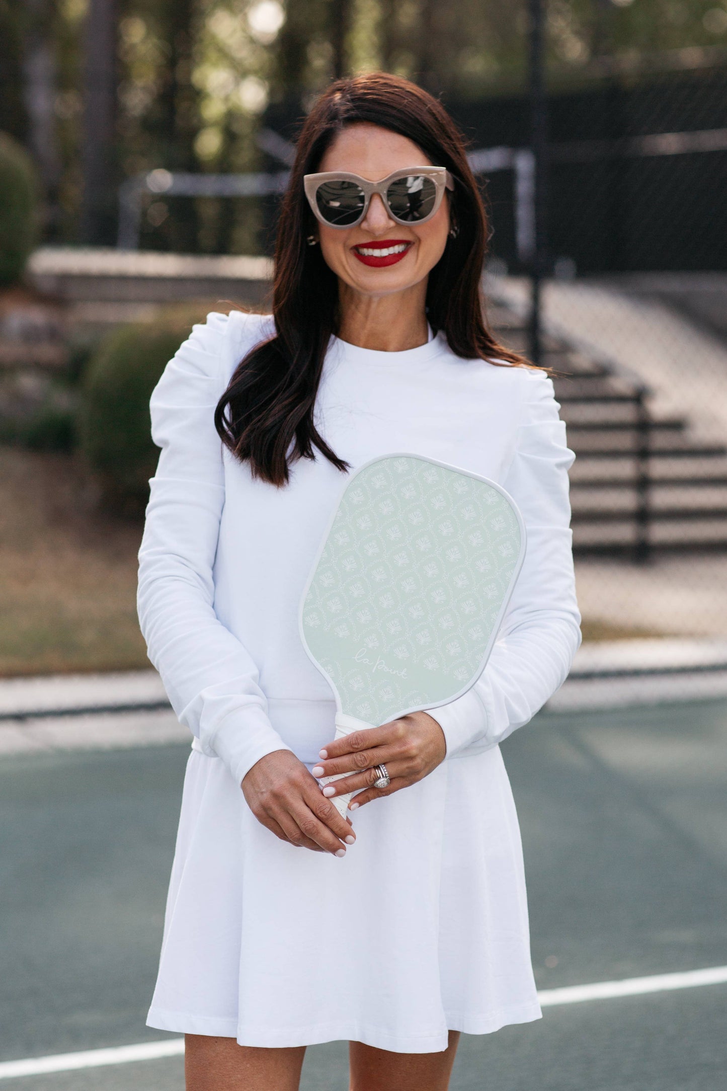 The beautiful beginner pickleball paddle - sage blockprint