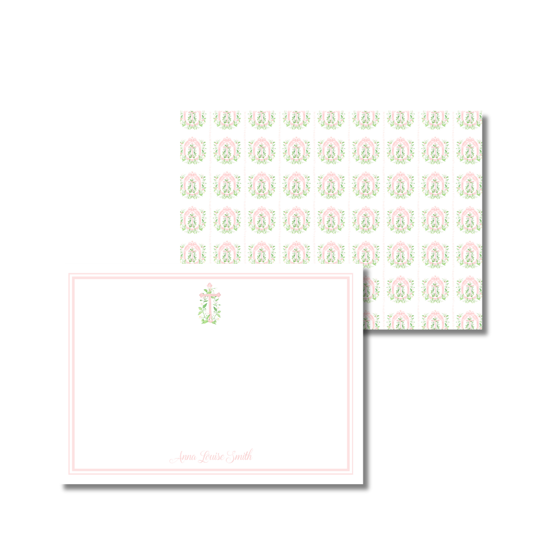 Watercolor Cross Stationery Set of 50