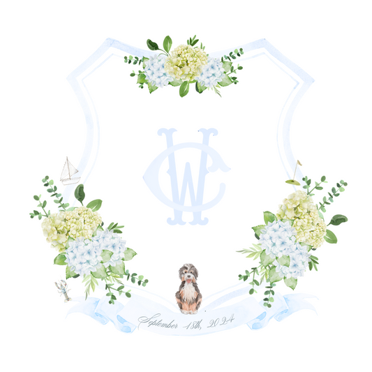 Magnolia Carolina Custom Wedding Crest