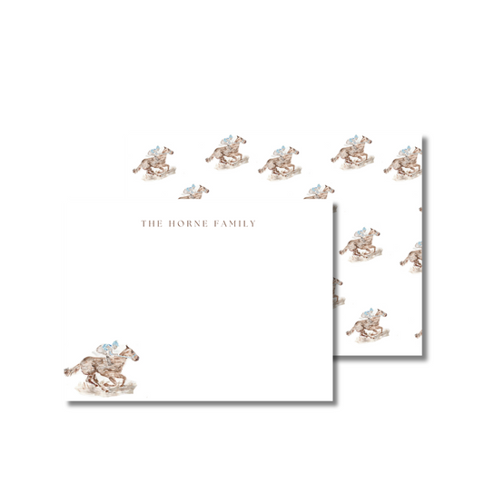 Horse Scootin Customized Stationery Set of 25 A6