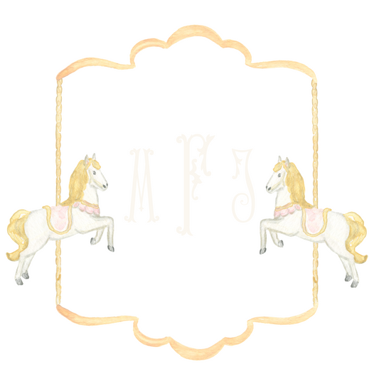 Ring around the Rosie Horse Custom Crest