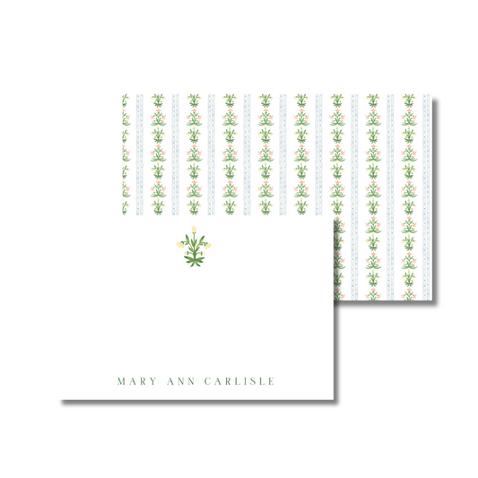 Custom Carlisle Green Stationery (Set of 25)