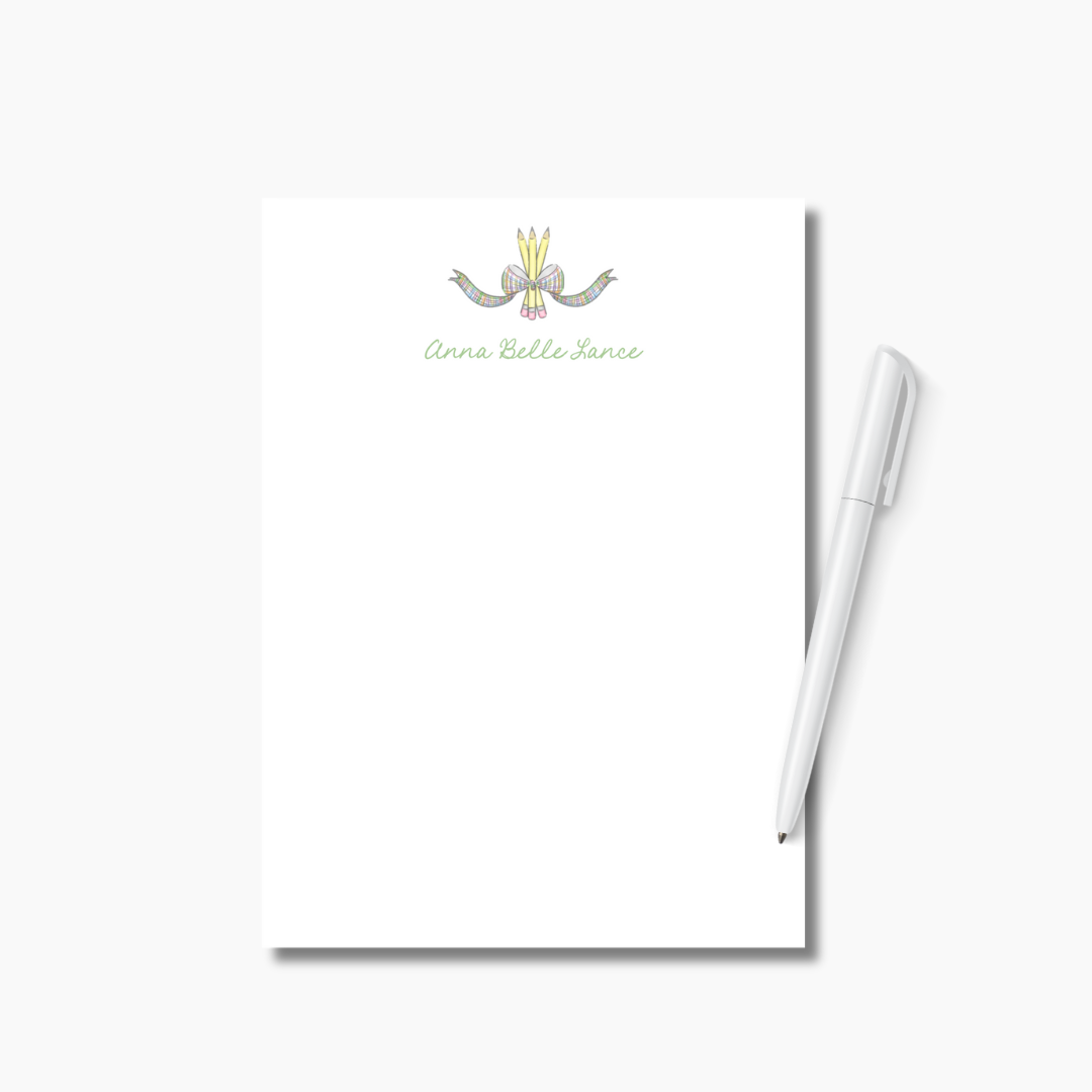 CUSTOMIZED Kids School Notepad 5x7