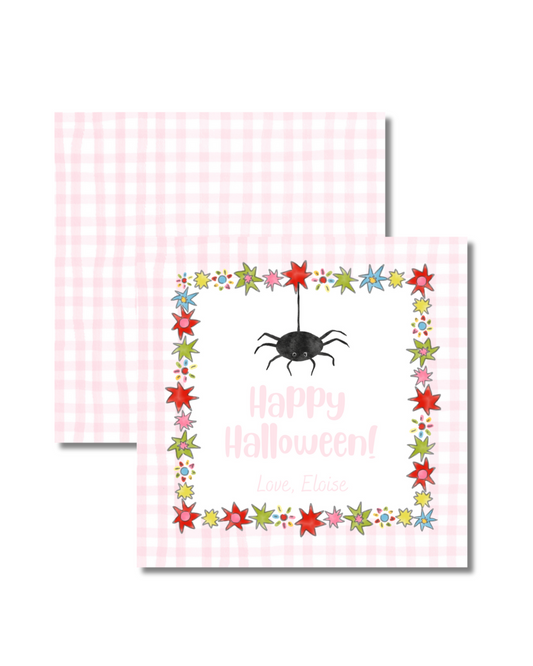 Halloween Pink Square Gift Tags (set of 25)