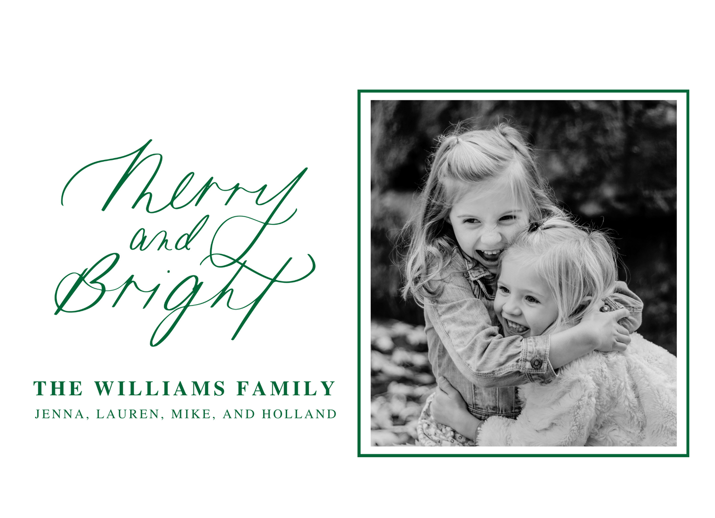 Simple Forest Green Card
